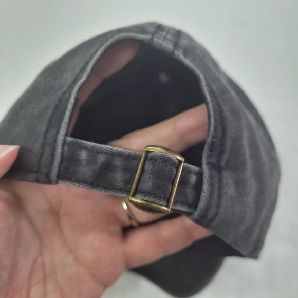 Cat Mom Hat Cap Womens Grey Distressed Adjustable Strapback Cotton Ballcap - Picture 9 of 10
